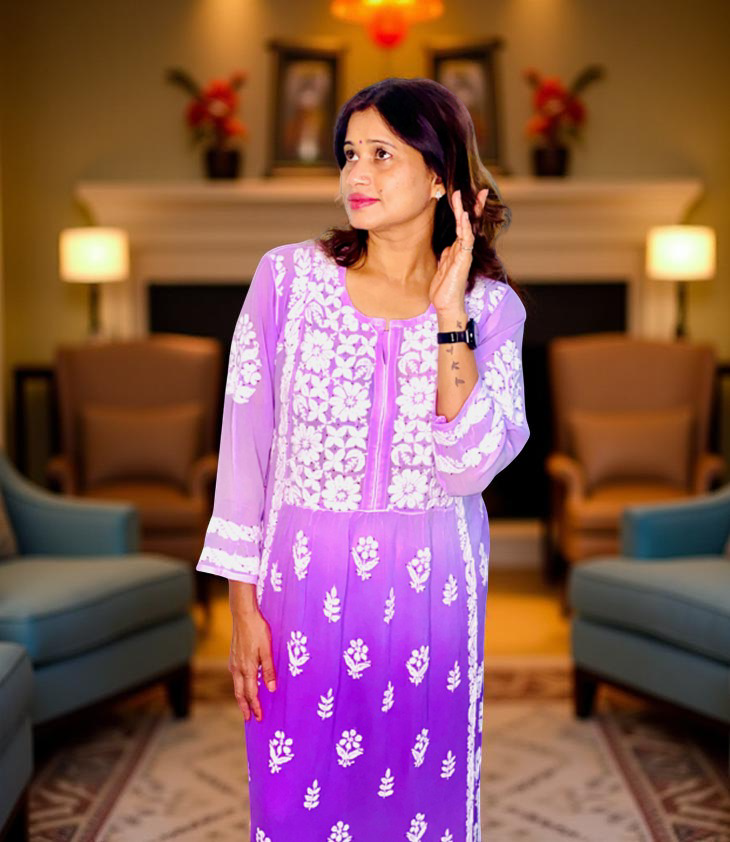 Viscos Frock Style Kurti