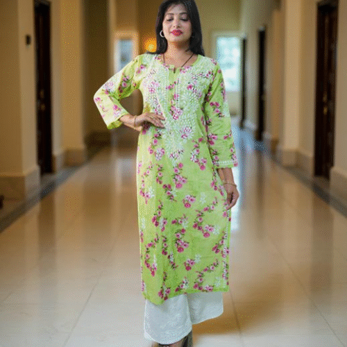 Mul Printed Kurti