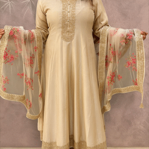 White Anarkali